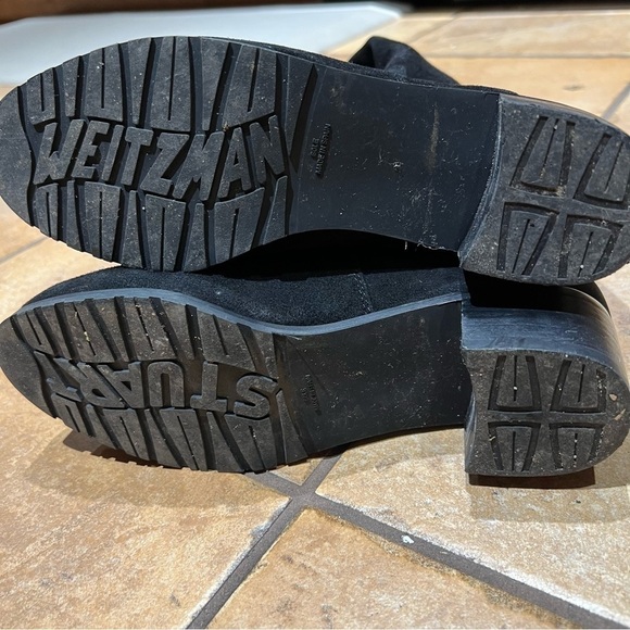 STUART WEITZMAN 5050 Bold Boot black suede over the knee women’s size 5 - Picture 10 of 13